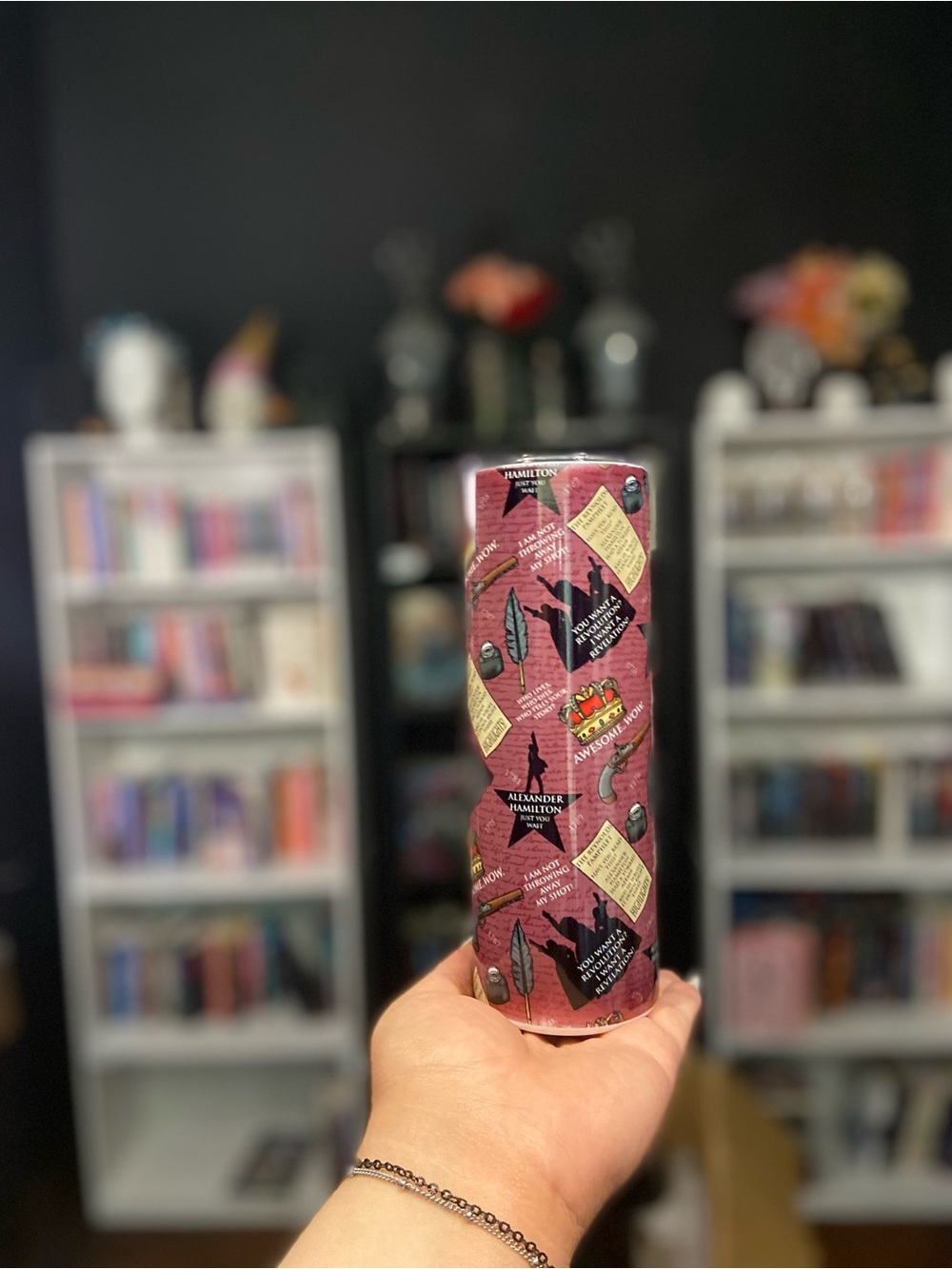 Hamilton Burgundy Patterned Tumbler